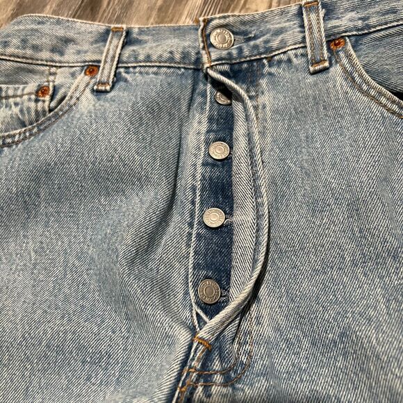 Vintage 1998 Levis 501 Made in France Grunge Jeans 34 x 30 (33 x 29) - Picture 12 of 16